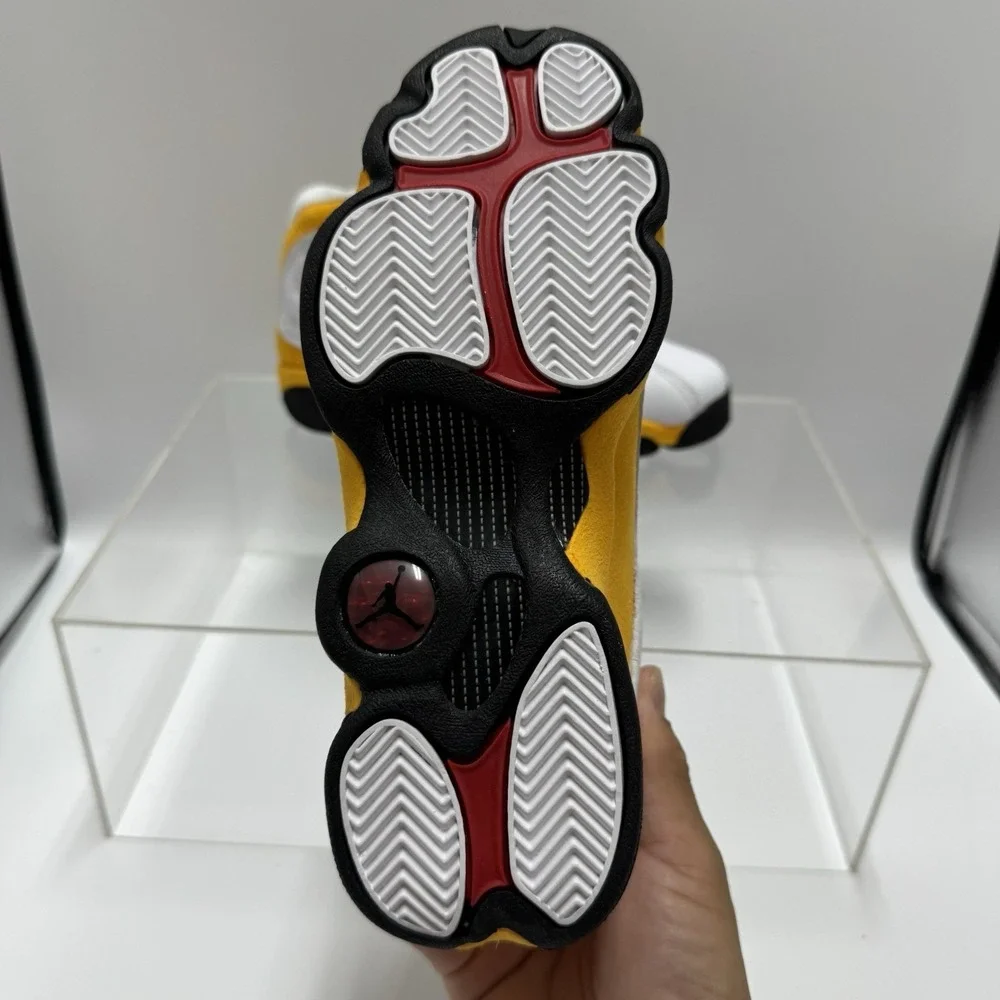 Brand New Air Jordan 13 Retro Del Sol GS White Yellow DJ3003-167 size 4Y Youth